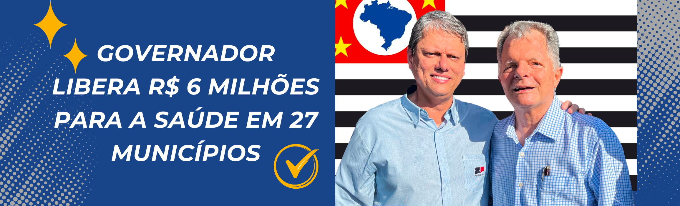 Governador libera R$ 6 milhões para a saúde em 27 municípios